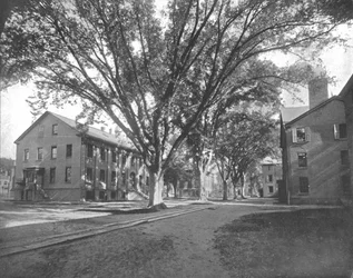 The Reading Hall and Treasury, Yale College, New Haven, Connecticut, USA, c1900.