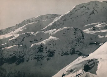 Reinunga-tunnelen på Bergensbanen, 1914.