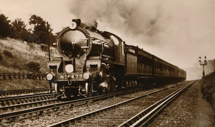 S.R. West of England Express Passing Earlsfield, begyndelsen af det 20. århundrede.
