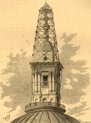 Stilladserne og observatoriet på St. Pauls i 1848, 1897.