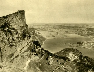 Schafberg og Mondsee, Øvre Østrig, c1935.