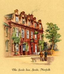 The Scole Inn, Scole, Norfolk, 1939.
