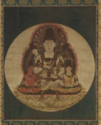 De hemmelige fem bodhisattvaer Gohimitsu Bosatsu, 1200-tallet.