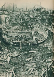 Skibet der blev til en tørdok, 1937