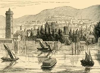 Themsens sydside, taget fra Adelphi Terrace, 1770, c1878.