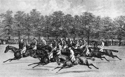 Starten for St. Leger, 1851, 1911