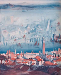 Den mærkelige Fata Morgana set på Sicilien, 1935