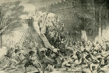Indtagelsen af Kashmir-porten, 1901.