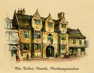 The Talbot, Oundle, Northamptonshire, 1936.