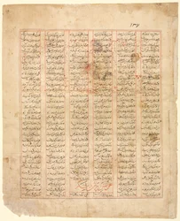 Fortællingen om de tolv ansigter. Bizhan henvender sig til hæren..., 1341.