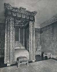 De venetianske ambassadører Rom i Knole. Sengestedet lavet til James I, The Chair and Taburs of the
