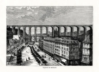 Viadukten i Morlaix, Frankrig, 1879