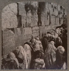 Jødernes Klagested, Jerusalem, omkring 1900