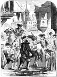 Arrestationen af Charles Belleisle ved Elbingerode, Tyskland, 1744 1800-tallet