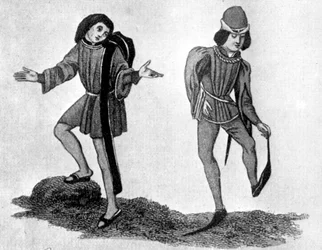 Berretino og poleyn, 1400-tallet, 1910