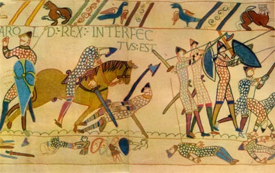 Harolds død i slaget ved Hastings, 1066, 1944.