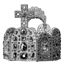 Karl den Stores diadem, c8. århundrede, 1870