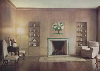 Salonen i Lord Vernons hus, designet af Oliver Hill, F.R.I.B.A., London, 1935