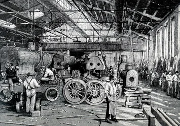 Byggeforretningen for Baldwin Locomotive Works.