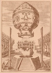 Den første ballonopstigning, c1785 1919