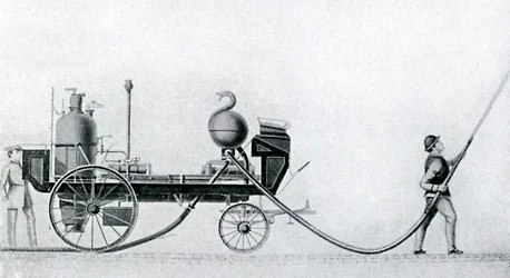 Den første dampbrandmaskine, c1830