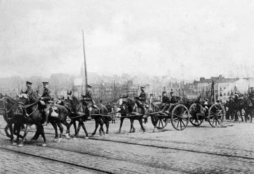 De første enheder af British Expeditionary Force i Boulogne, Nordfrankrig, 1914 1920