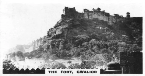 Fortet, Gwalior, Madhya Pradesh, Indien, c1925