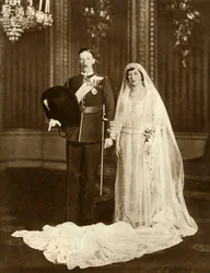 Ægteskabet mellem Prinsesse Mary og Viscount Lascelles, 28. februar 1922, 1935.