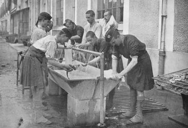 Morgentoilettet på kontinentet, 1914