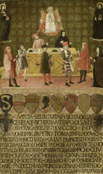 Kontoret for skatteopkræveren Biccherna af Siena, 1451-1452