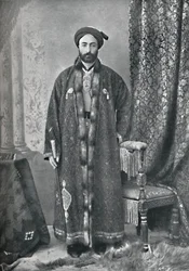 Officeren med ansvar for den hellige helligdom i Mashhad, Persien, 1902