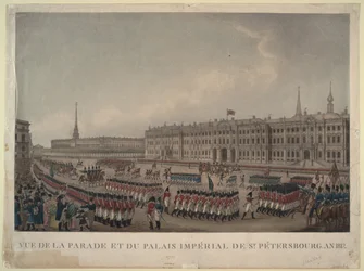 Paraden foran Vinterpaladset i St. Petersborg i 1812, 1812