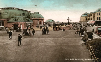 Pavillonen på molen, Worthing, West Sussex, begyndelsen af det 20. århundrede