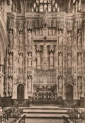 Reredos, Winchester Cathedral, Hampshire, begyndelsen af det 20. århundrede