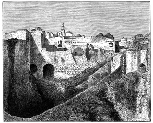 Jerusalems sydlige volde, c1890
