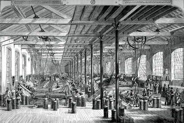 Spinnerummet i Shadwell rebværket, c1880