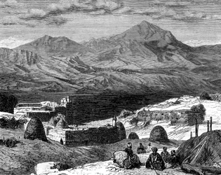 Landsbyen Gharzen og Kurdistans bjerge, 1800-tallet