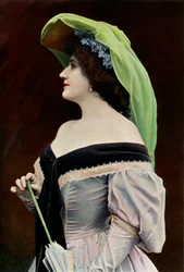 Variety Teater. - Frøken C. Thevenet. - Carolines rolle - Flagermusen, 1904.