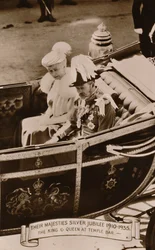 Deres Majestæter Sølvjubilæum 1910-1935. Kongen & Dronningen på Temple Bar, 1935.