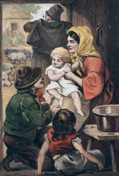 Denne lille gris..., rim til spædbørn, c1860