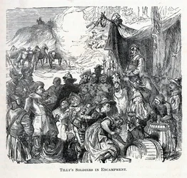 Tillys soldater i lejren, 1882
