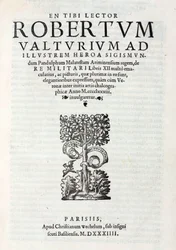 Titelside på Valturios 