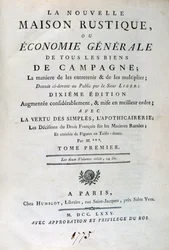 Titelside til The New Rustic House, eller General Economy, 1775