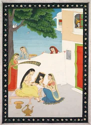 Toilette af Radha, ca. 1810-1820.