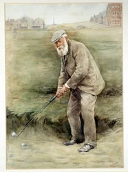 Tom Morris senior, britisk golfspiller, portræt, c1910