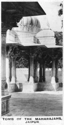 Maharajaernes grav, Jaipur, Rajasthan, Indien, c1925