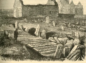 Kongernes grave, St. Orans-kapellet og Iona-katedralen, 1898.