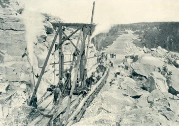 Sporlægningsmaskine, 1922.