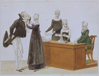 Prøver på Jabot, ca. 1815