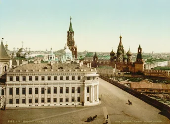 Tsarpladsen i Kreml i Moskva, Rusland, 1890